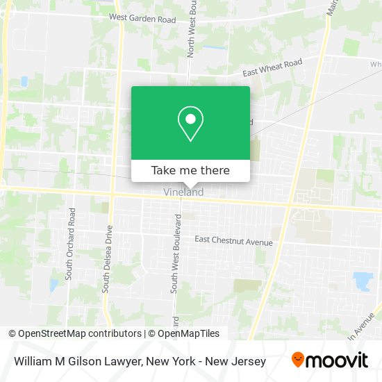 Mapa de William M Gilson Lawyer