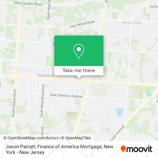 Jason Parratt, Finance of America Mortgage map