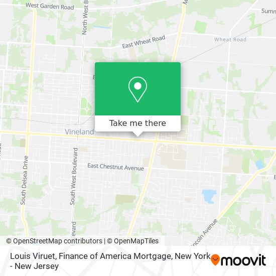 Mapa de Louis Viruet, Finance of America Mortgage