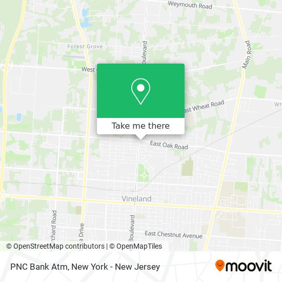 PNC Bank Atm map