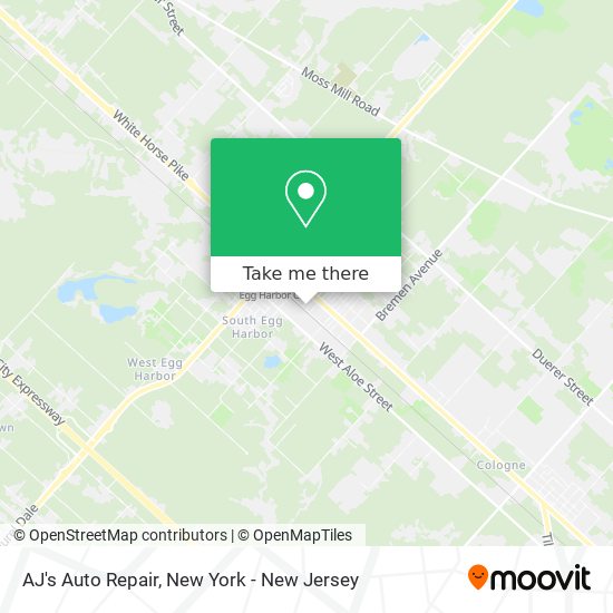 AJ's Auto Repair map