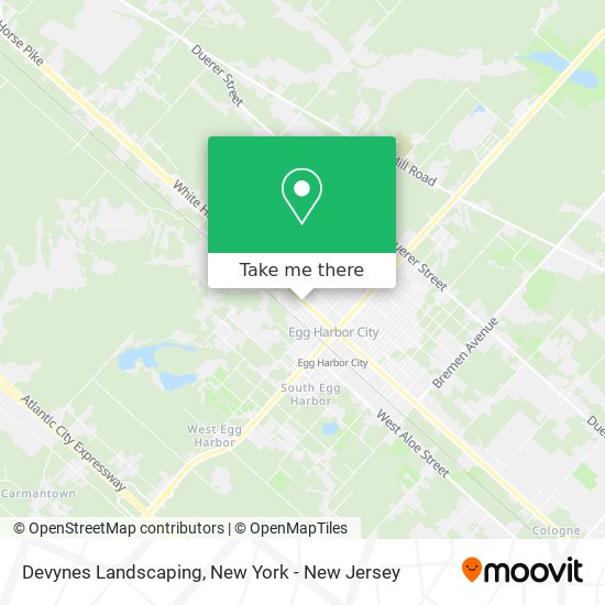 Devynes Landscaping map