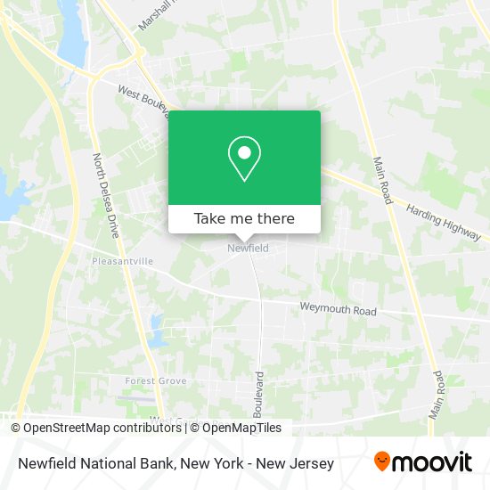 Newfield National Bank map