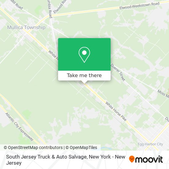 Mapa de South Jersey Truck & Auto Salvage