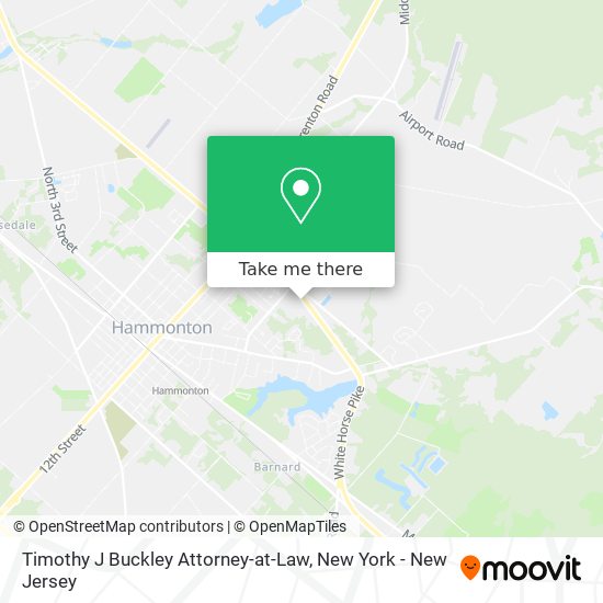 Timothy J Buckley Attorney-at-Law map