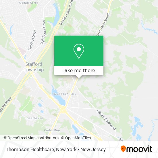 Thompson Healthcare map