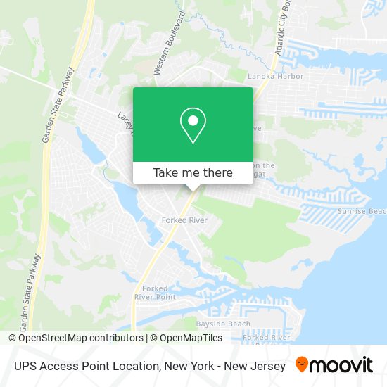 Mapa de UPS Access Point Location