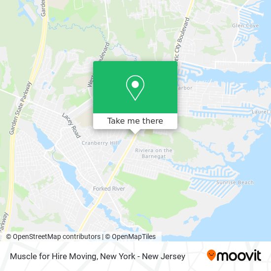 Mapa de Muscle for Hire Moving