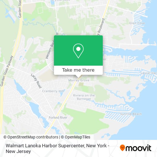 Mapa de Walmart Lanoka Harbor Supercenter