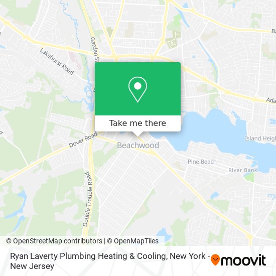 Ryan Laverty Plumbing Heating & Cooling map