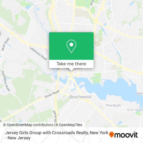 Jersey Girls Group with Crossroads Realty map