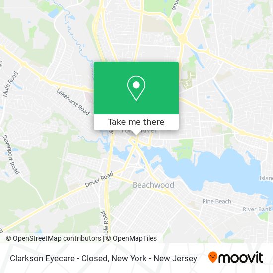 Clarkson Eyecare - Closed map