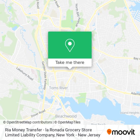 Mapa de Ria Money Transfer - la Ronada Grocery Store Limited Liability Company