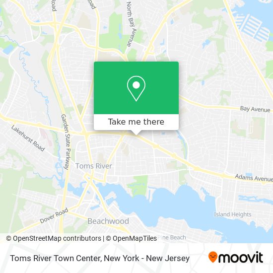 Mapa de Toms River Town Center