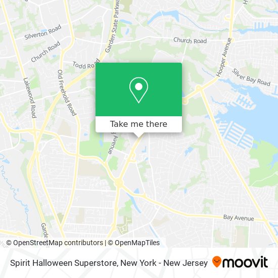 Mapa de Spirit Halloween Superstore