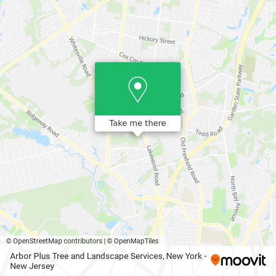 Arbor Plus Tree and Landscape Services map