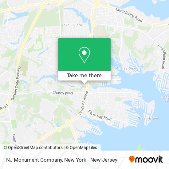 Mapa de NJ Monument Company