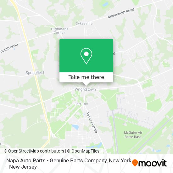 Mapa de Napa Auto Parts - Genuine Parts Company