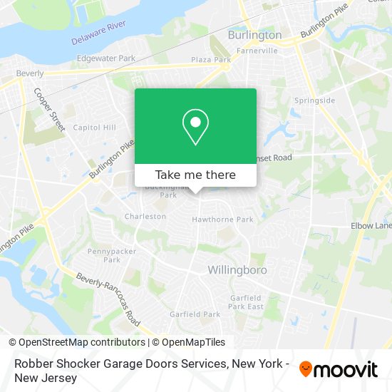 Robber Shocker Garage Doors Services map
