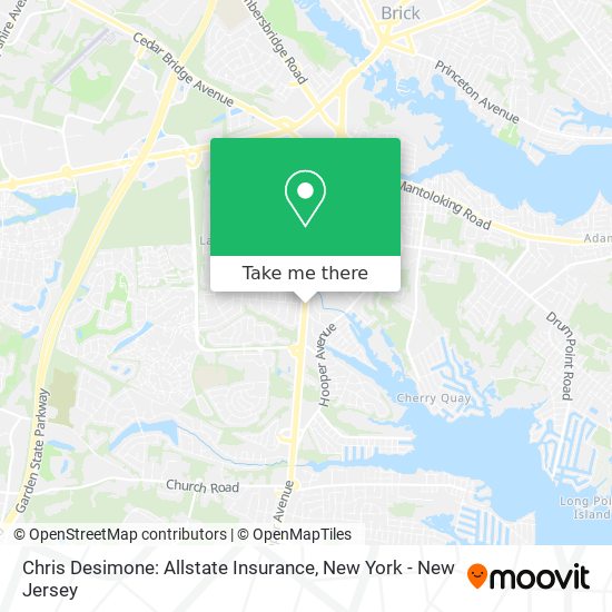 Mapa de Chris Desimone: Allstate Insurance
