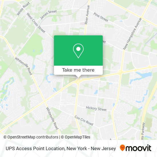 UPS Access Point Location map