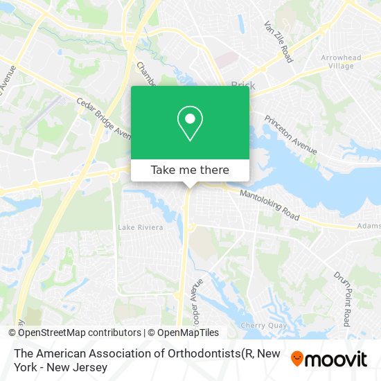Mapa de The American Association of Orthodontists