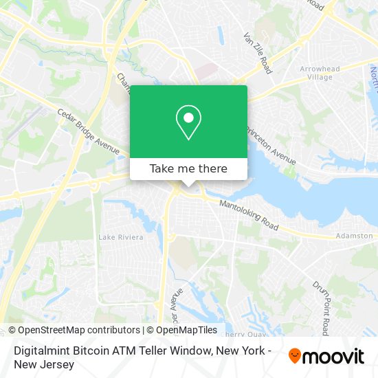 Mapa de Digitalmint Bitcoin ATM Teller Window