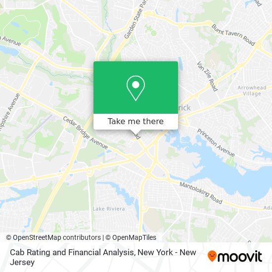 Cab Rating and Financial Analysis map