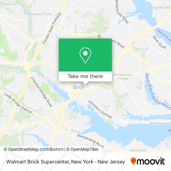 Mapa de Walmart Brick Supercenter
