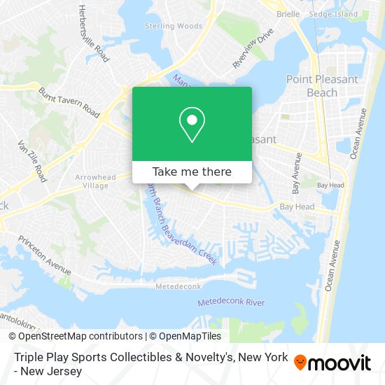 Mapa de Triple Play Sports Collectibles & Novelty's