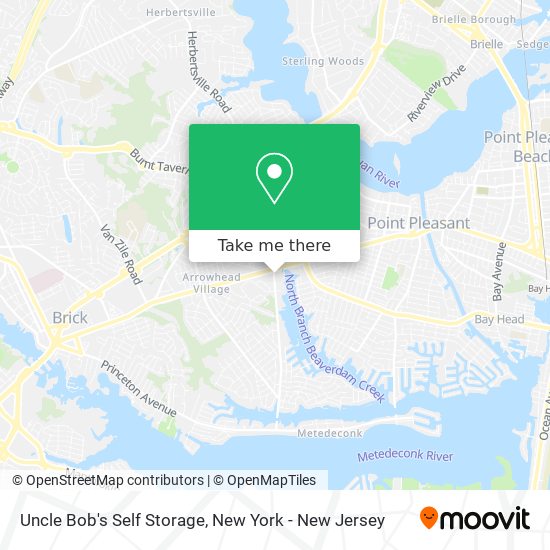 Uncle Bob's Self Storage map