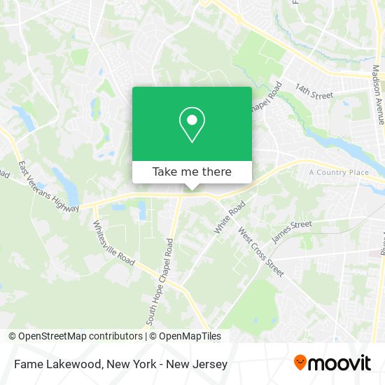 Fame Lakewood map