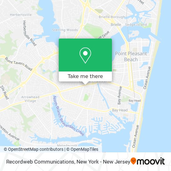 Recordweb Communications map