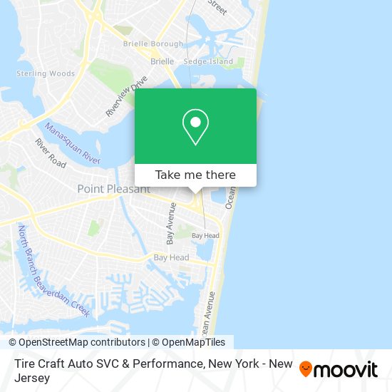 Tire Craft Auto SVC & Performance map