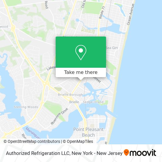 Authorized Refrigeration LLC map