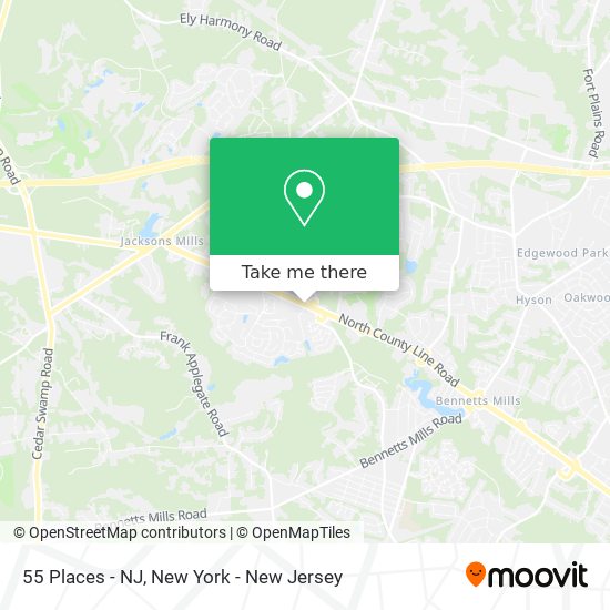 55 Places - NJ map