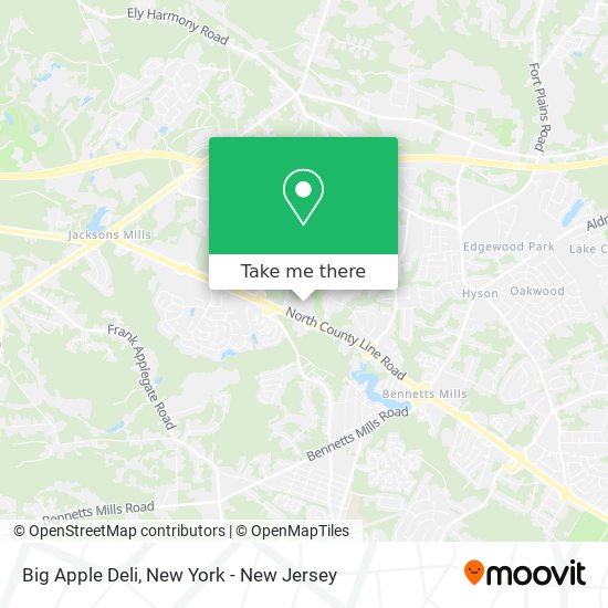 Big Apple Deli map