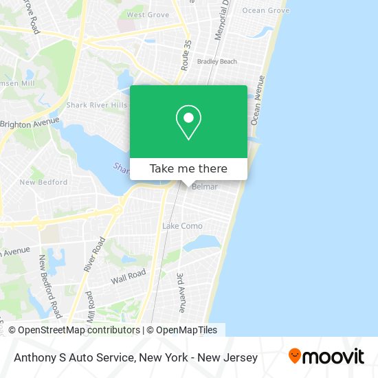 Anthony S Auto Service map