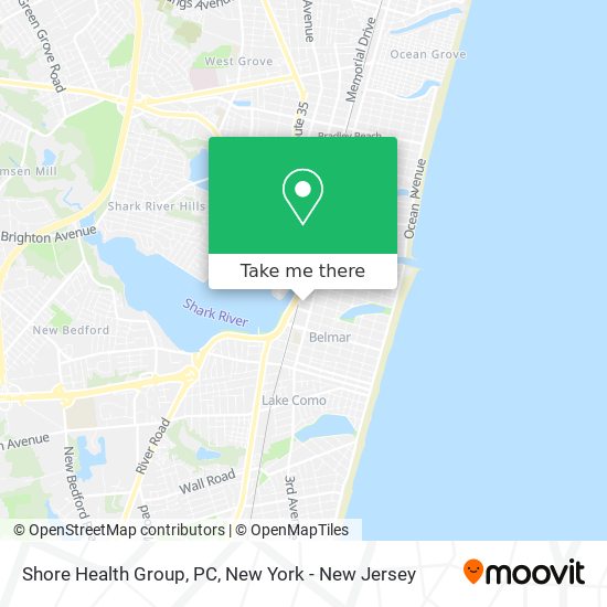 Mapa de Shore Health Group, PC