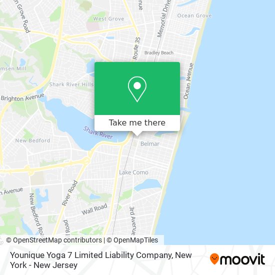 Mapa de Younique Yoga 7 Limited Liability Company