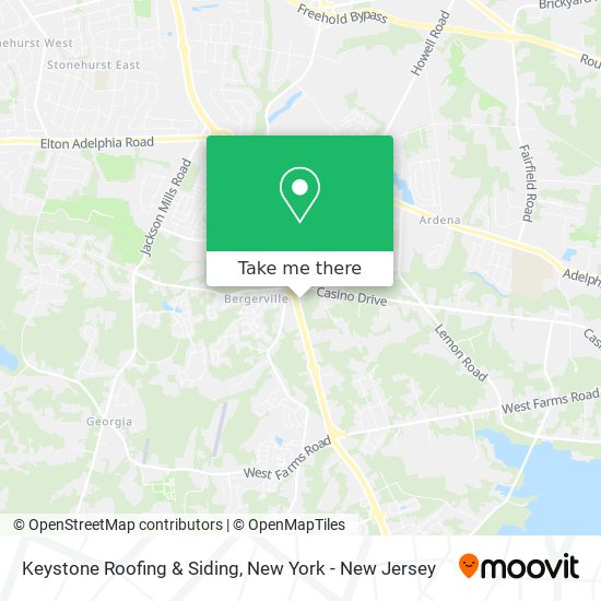 Mapa de Keystone Roofing & Siding