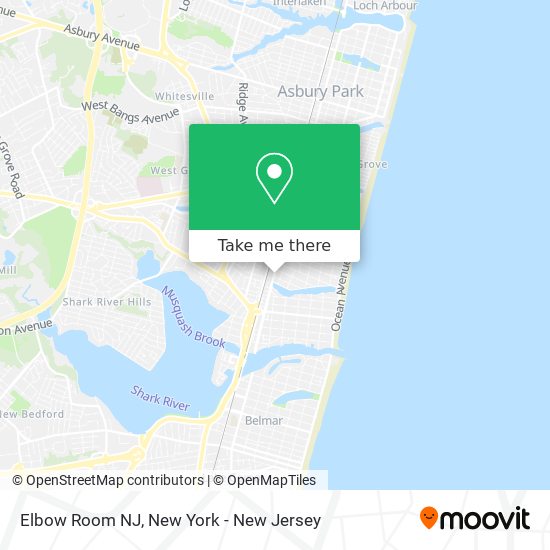 Mapa de Elbow Room NJ