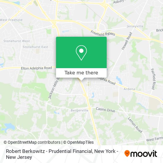 Mapa de Robert Berkowitz - Prudential Financial