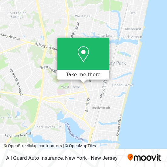 All Guard Auto Insurance map