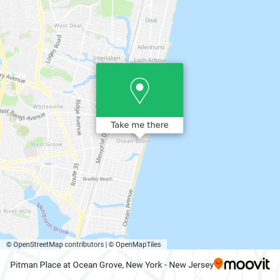 Mapa de Pitman Place at Ocean Grove