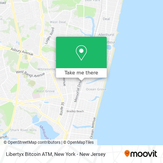 Mapa de Libertyx Bitcoin ATM