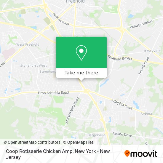 Mapa de Coop Rotisserie Chicken Amp