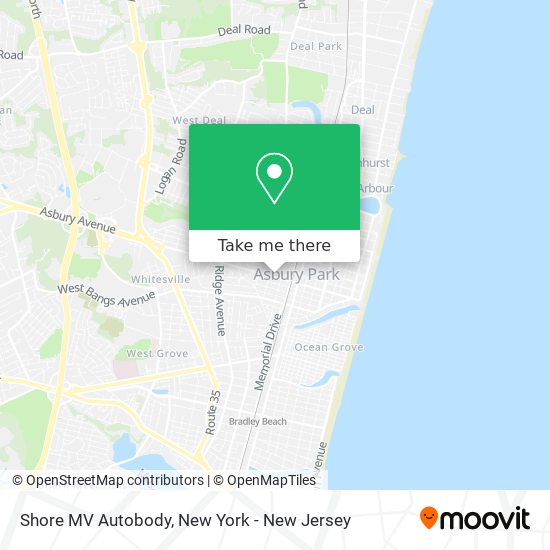 Shore MV Autobody map
