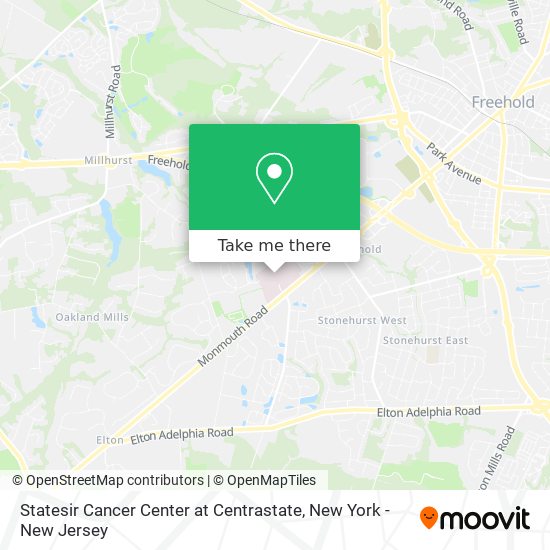 Mapa de Statesir Cancer Center at Centrastate