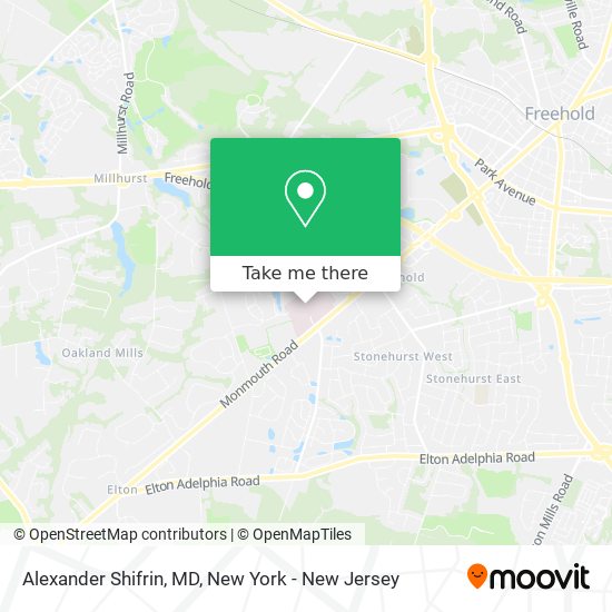 Alexander Shifrin, MD map